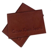 厂家直销真皮皮标皮牌牛皮皮标，羊皮拉袢真皮皮牌 批发